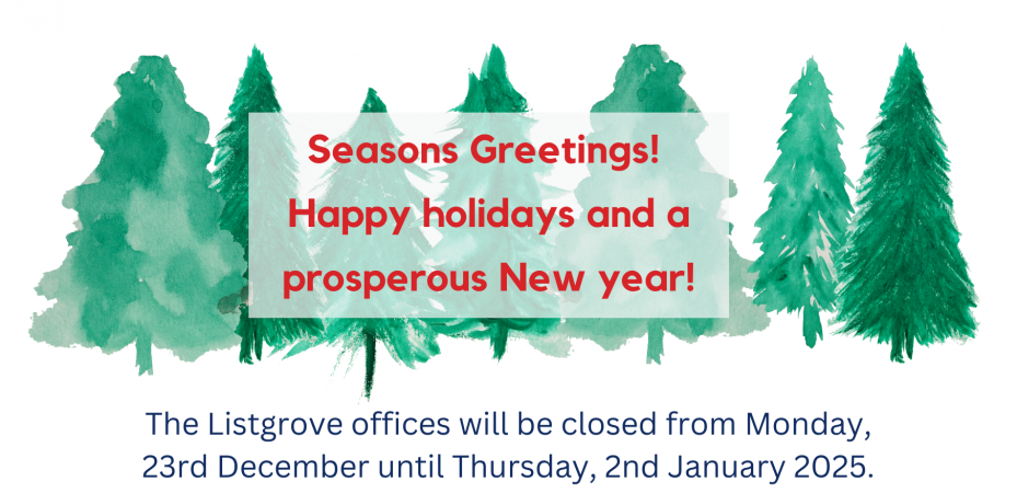 Season's Greetings from Listgrove